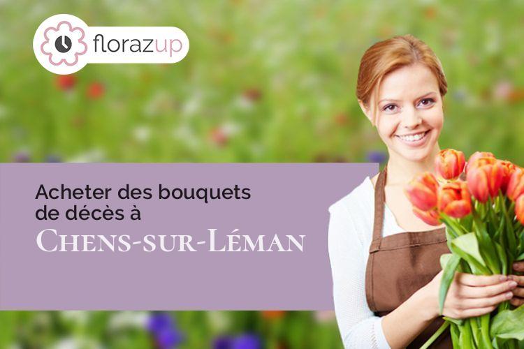 coupes de fleurs pour un deuil à Chens-sur-Léman (Haute-Savoie/74140)