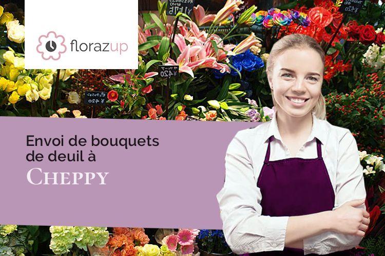 couronnes florales pour des obsèques à Cheppy (Meuse/55270)