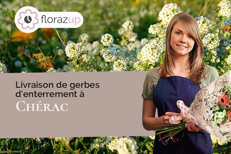 créations florales pour un enterrement à Chérac (Charente-Maritime/17610)