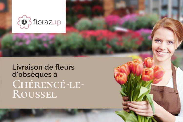 fleurs deuil pour une crémation à Chérencé-le-Roussel (Manche/50520)