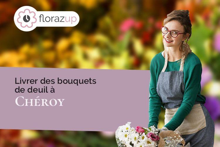 bouquets de fleurs pour un décès à Chéroy (Yonne/89690)