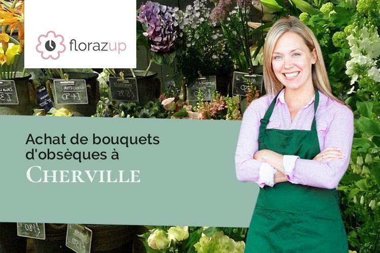 compositions florales pour un deuil à Cherville (Marne/51150)