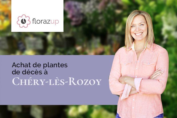 fleurs deuil pour des funérailles à Chéry-lès-Rozoy (Aisne/02360)