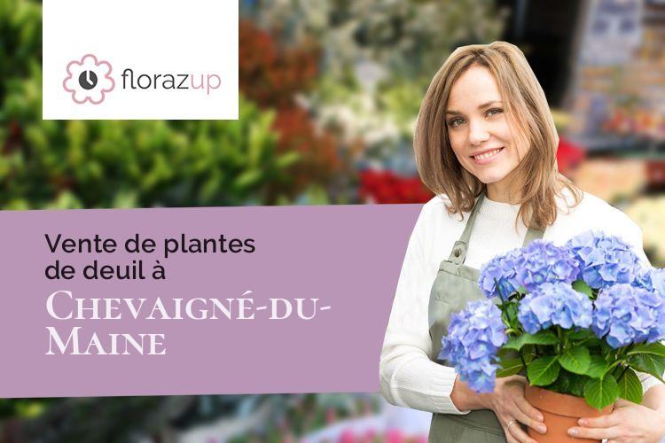 compositions florales pour des funérailles à Chevaigné-du-Maine (Mayenne/53250)