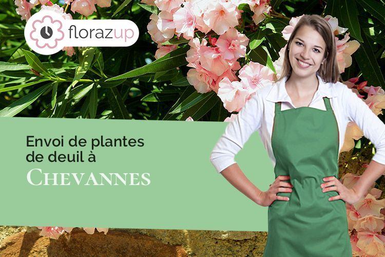 couronnes florales pour une crémation à Chevannes (Yonne/89240)