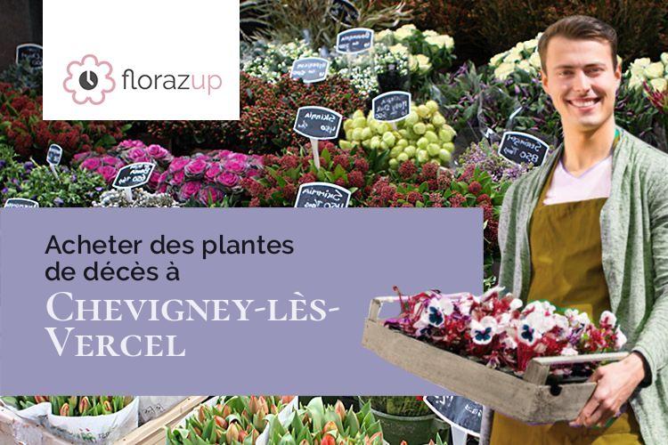 fleurs deuil pour un décès à Chevigney-lès-Vercel (Doubs/25530)