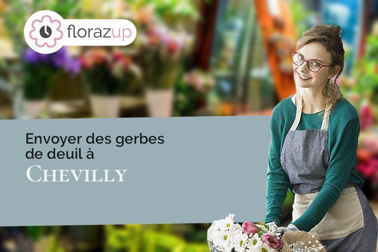 couronnes florales pour un décès à Chevilly (Loiret/45520)