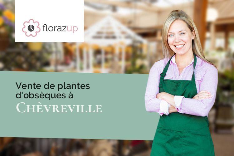 fleurs deuil pour un décès à Chèvreville (Manche/50600)