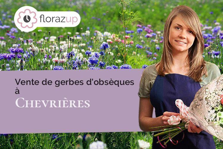 compositions de fleurs pour un enterrement à Chevrières (Oise/60710)