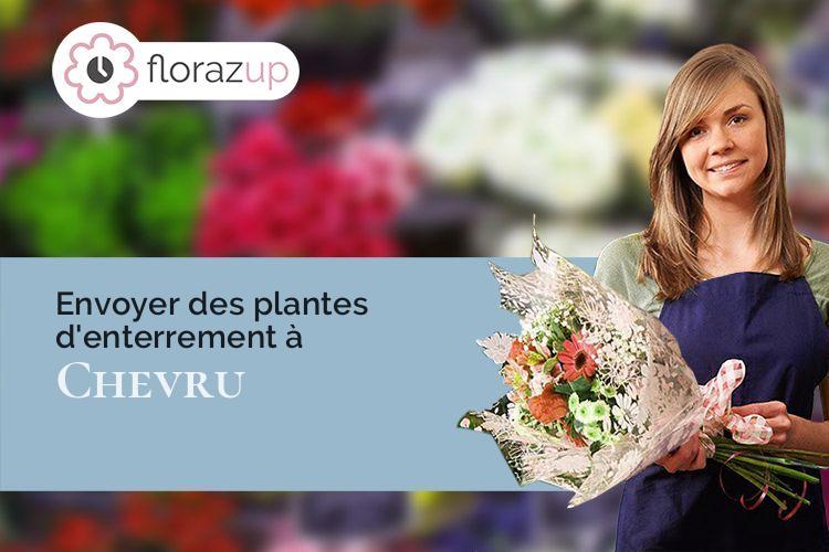 coeur de fleurs pour des obsèques à Chevru (Seine-et-Marne/77320)