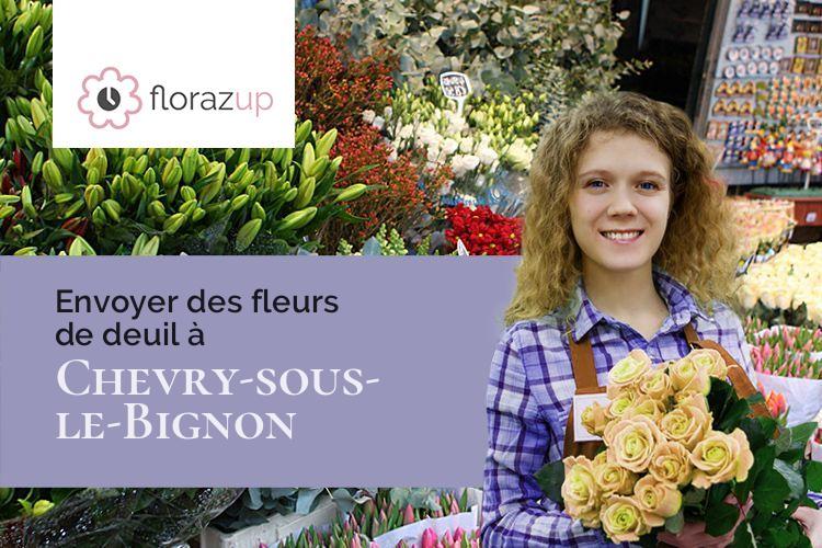couronnes de fleurs pour une crémation à Chevry-sous-le-Bignon (Loiret/45210)
