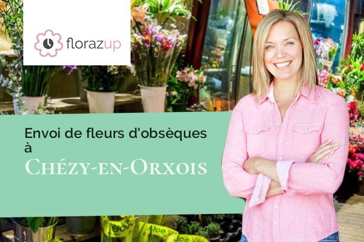 compositions florales pour un enterrement à Chézy-en-Orxois (Aisne/02810)