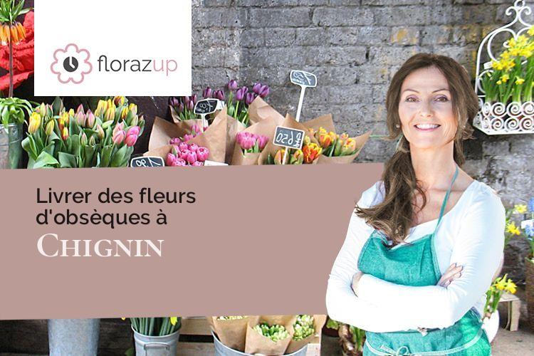 créations florales pour un décès à Chignin (Savoie/73800)