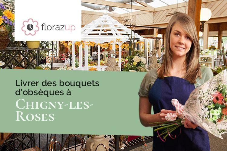 bouquets de fleurs pour un deuil à Chigny-les-Roses (Marne/51500)