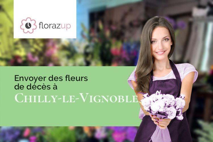 coupes de fleurs pour des funérailles à Chilly-le-Vignoble (Jura/39570)