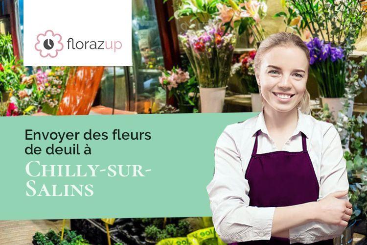 coupes de fleurs pour un deuil à Chilly-sur-Salins (Jura/39110)