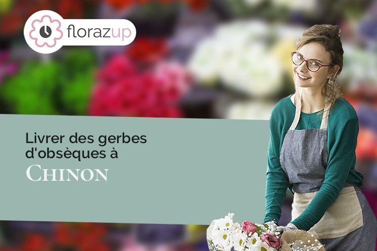 créations florales pour un enterrement à Chinon (Indre-et-Loire/37500)