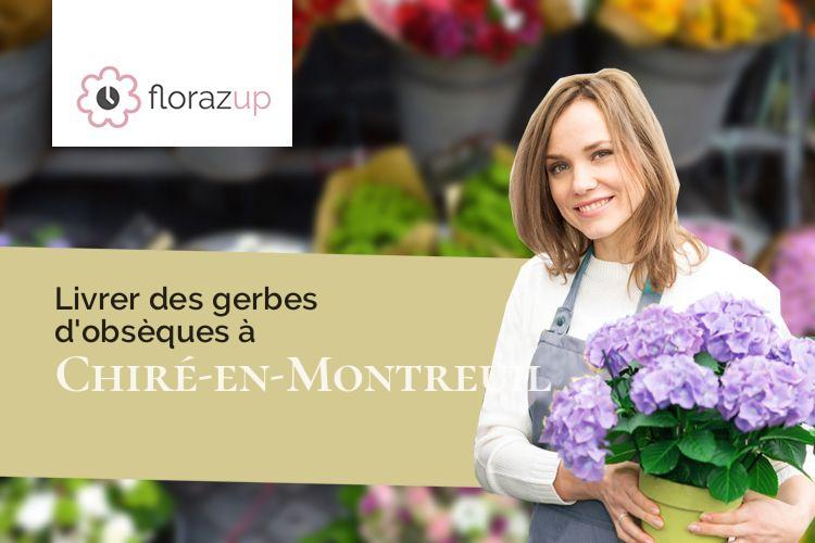 gerbes de fleurs pour un décès à Chiré-en-Montreuil (Vienne/86190)