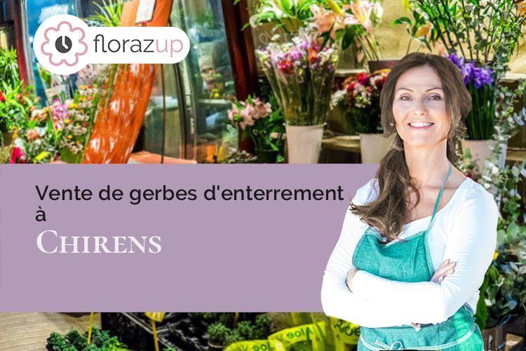 créations de fleurs pour des obsèques à Chirens (Isère/38850)