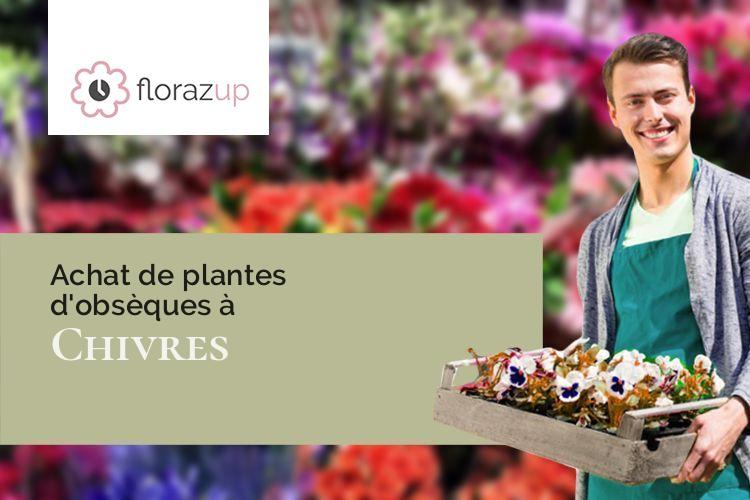coupes de fleurs pour des funérailles à Chivres (Côte-d'Or/21820)