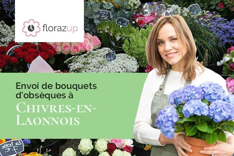 créations florales pour un décès à Chivres-en-Laonnois (Aisne/02350)