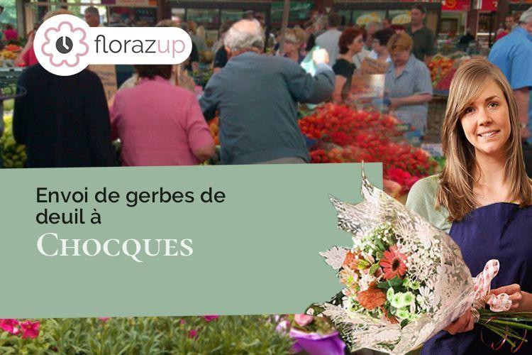 bouquets de fleurs pour un décès à Chocques (Pas-de-Calais/62920)