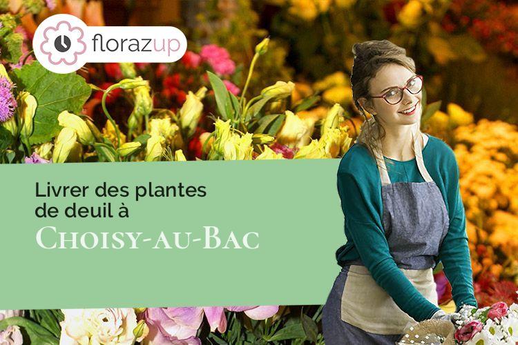 couronnes florales pour un enterrement à Choisy-au-Bac (Oise/60750)