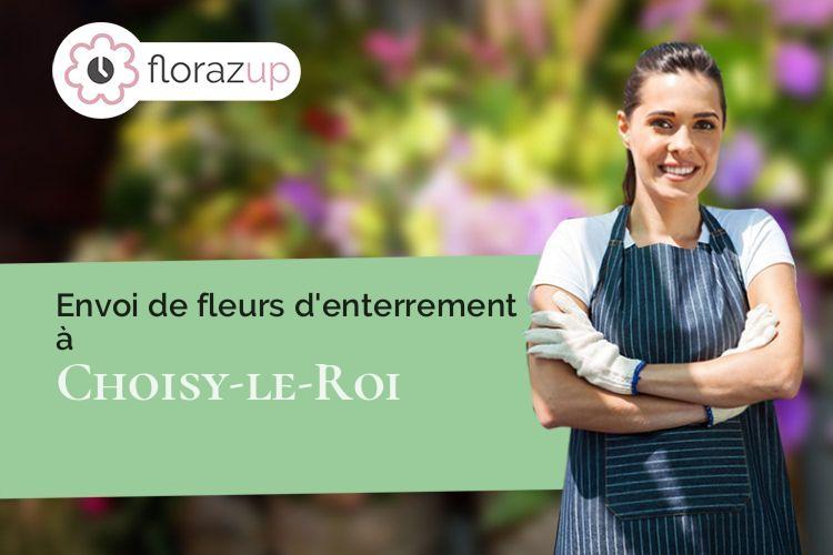 coeur de fleurs pour un enterrement à Choisy-le-Roi (Val-de-Marne/94600)