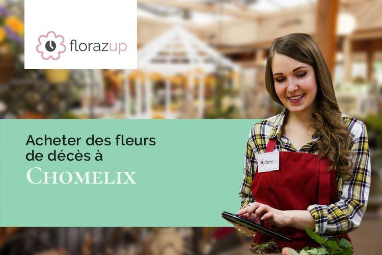 créations de fleurs pour des funérailles à Chomelix (Haute-Loire/43500)
