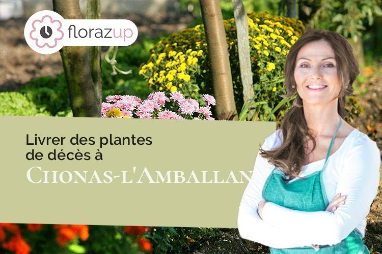 compositions florales pour un décès à Chonas-l'Amballan (Isère/38121)