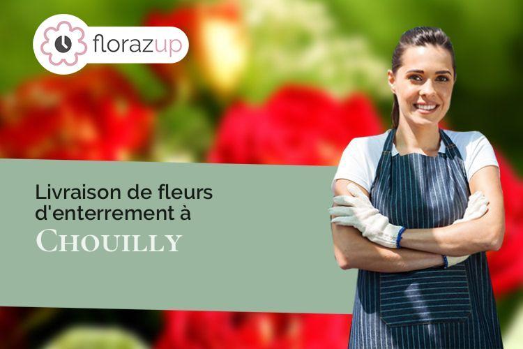 créations de fleurs pour un deuil à Chouilly (Marne/51200)