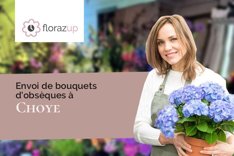 coeurs de fleurs pour un deuil à Choye (Haute-Saône/70700)
