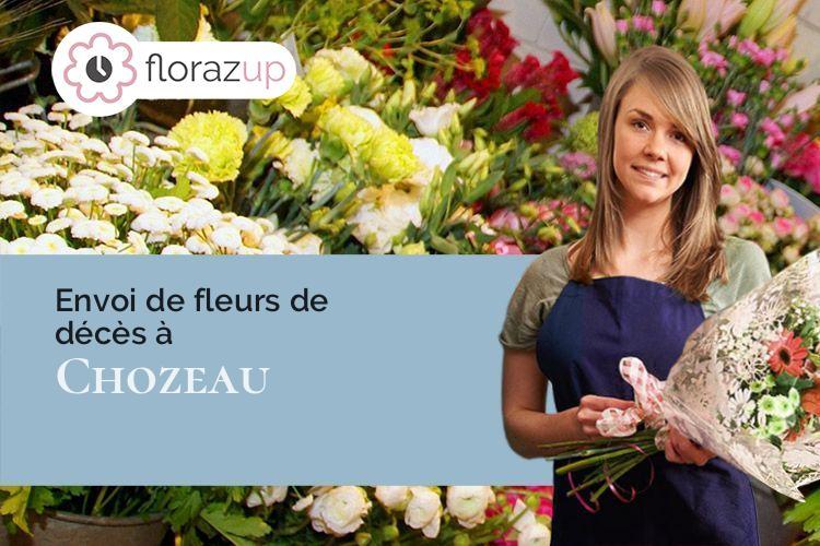 gerbes de fleurs pour un enterrement à Chozeau (Isère/38460)