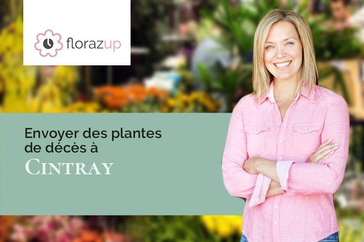 créations florales pour des funérailles à Cintray (Eure/27160)