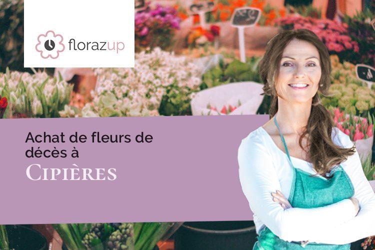 bouquets de fleurs pour des obsèques à Cipières (Alpes-Maritimes/06620)