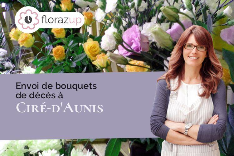 bouquets de fleurs pour des obsèques à Ciré-d'Aunis (Charente-Maritime/17290)