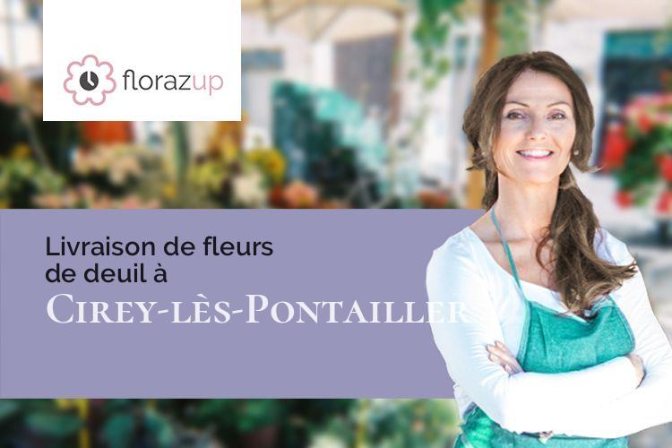 coupes de fleurs pour un enterrement à Cirey-lès-Pontailler (Côte-d'Or/21270)