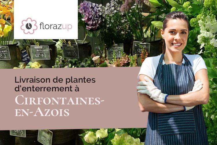 compositions de fleurs pour un deuil à Cirfontaines-en-Azois (Haute-Marne/52370)