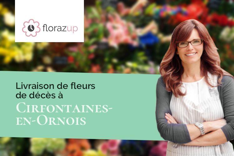 compositions de fleurs pour des obsèques à Cirfontaines-en-Ornois (Haute-Marne/52230)