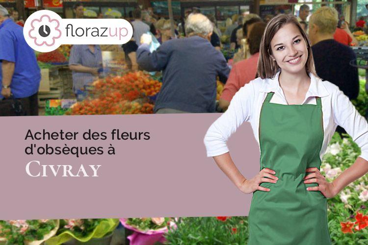 coupes de fleurs pour des funérailles à Civray (Vienne/86400)