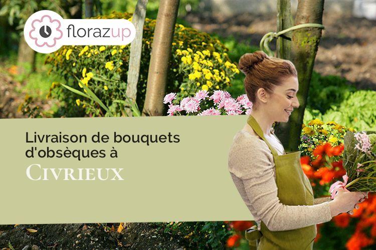 bouquets de fleurs pour un enterrement à Civrieux (Ain/01390)