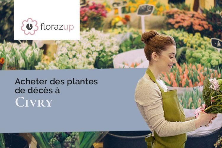 coupes de fleurs pour des obsèques à Civry (Eure-et-Loir/28200)