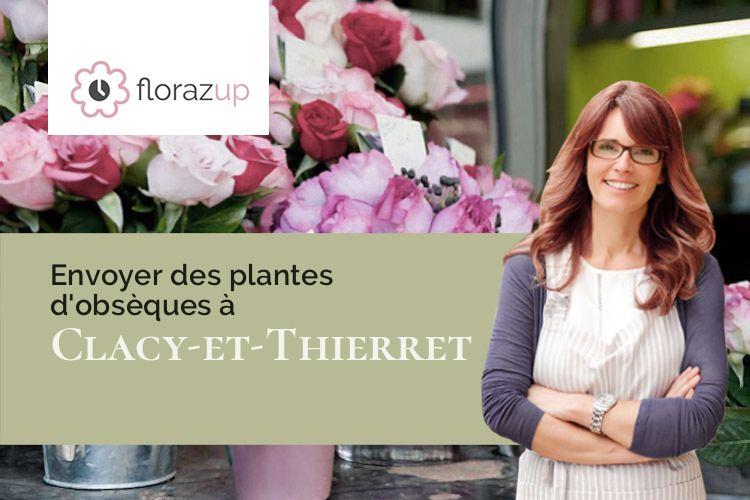 créations de fleurs pour un décès à Clacy-et-Thierret (Aisne/02000)
