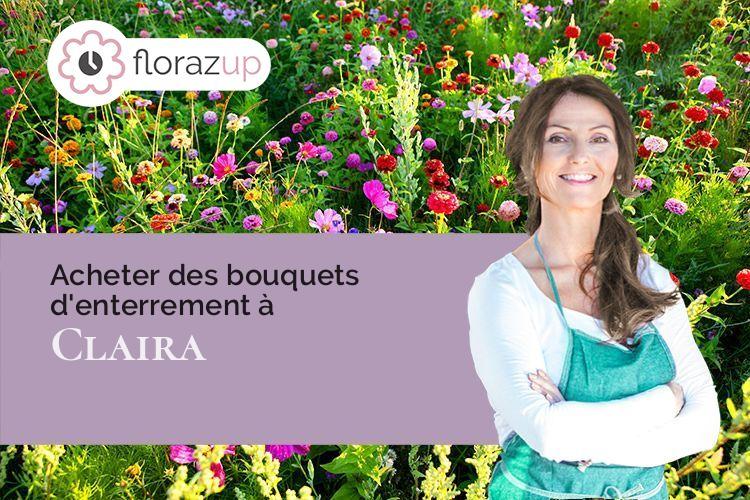 coeur de fleurs pour des funérailles à Claira (Pyrénées-Orientales/66530)
