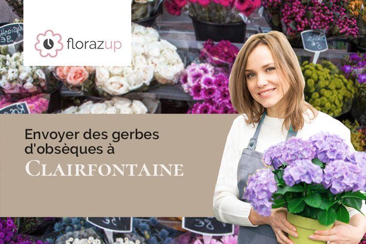 couronnes de fleurs pour un décès à Clairfontaine (Aisne/02260)
