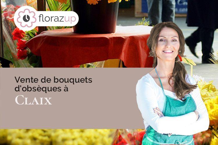 gerbes de fleurs pour un enterrement à Claix (Isère/38640)