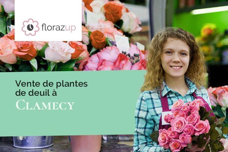 compositions florales pour un enterrement à Clamecy (Aisne/02880)