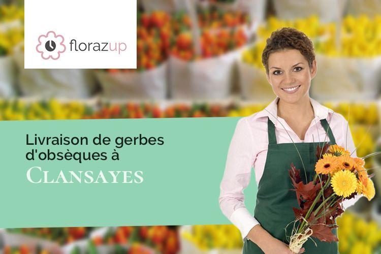 bouquets de fleurs pour un décès à Clansayes (Drôme/26130)