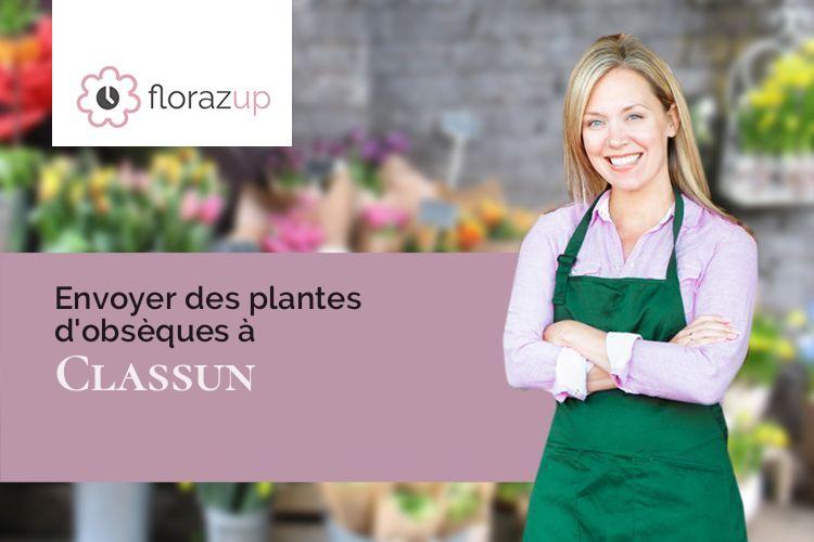 couronnes florales pour un deuil à Classun (Landes/40320)