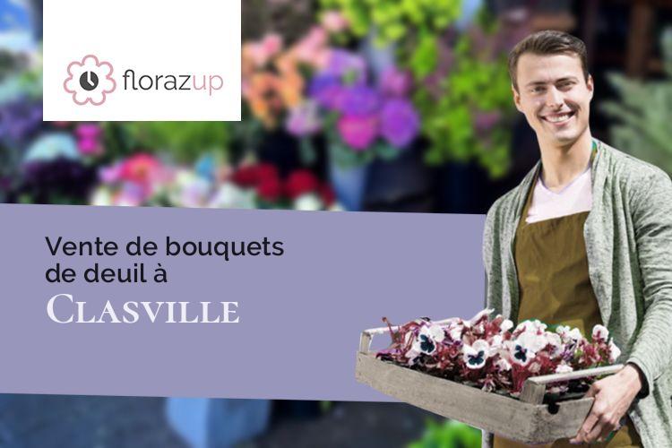 créations florales pour un décès à Clasville (Seine-Maritime/76450)